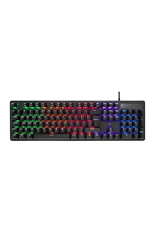 Acer Emachines, Eak104, Siyah, Usb Kablolu, Rgb Backlight, Red Switch, Mekanik, Türkçe Q, 104 Tuşlu,