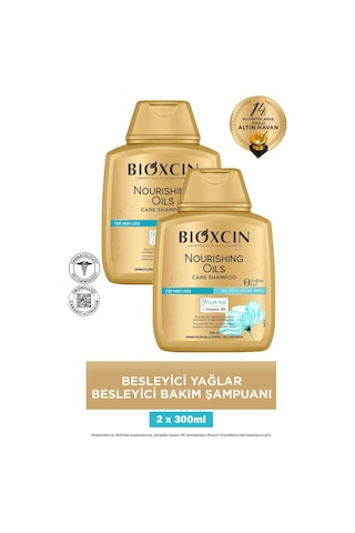 Bioxcin Besleyici Yağlar Şampuan 300 Ml 2 Adet
