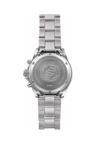Orient Mako Ra-tx0207r10b Quartz Solar Çelik Gri Kırmızı Kadran Safir Kristal 20 Atm 43 Mm Erkek Kol Saati Gri