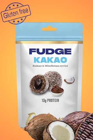 Fudge Hindistan Cevizi Kaplı Kakaolu Meyve Topları 110gr X3 Adet