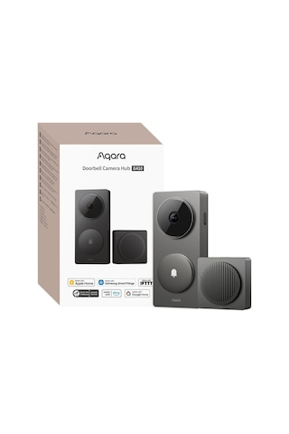 Aqara Akıllı Kapı Zili Kamerası G410, Zil, 2k, Homekit Güvenli Video, 2 Yönlü Ses, Dahili Matter Hub, Kablosuz/kablolu, Apple Home, Alexa, G'yi Destekler...-122178