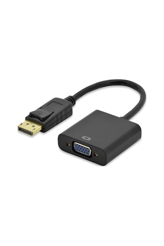 Displayport To Vga Dönüştürücü Adaptör - Full Hd 1080p Destekli Dp'den Vga'ya Çevirici