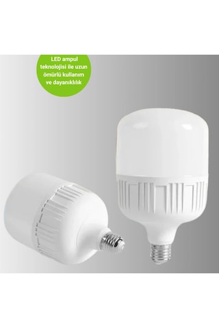 Acil Durumlara Uygun Şarjlı Torch Led Ampul 30 Watt Yeni Nesil