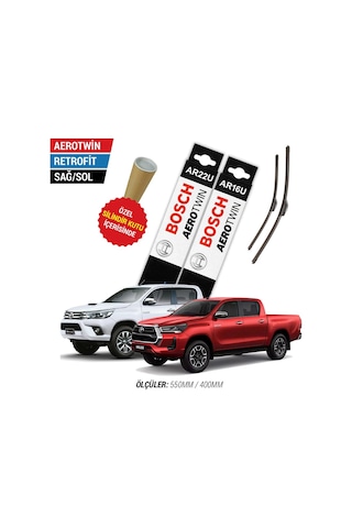 Bosch Aerotwin Toyota Hilux Silecek Takımı (2016-2024)