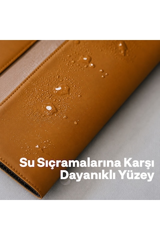 Woyax S-touch 13-14 İnç Nfc Özellikli Laptop Çantası Su Geçirmez Apple Macbook Uyumlu Kılıfı Apple iPad Tablet El Çantası Kahverengi