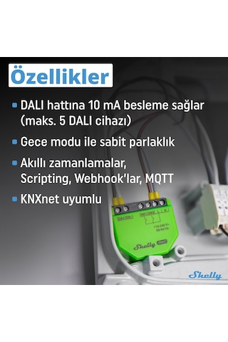 Shelly Dalı Dimmer Gen3 Akıllı Dalı Dimmer Led Kontrol Rölesi