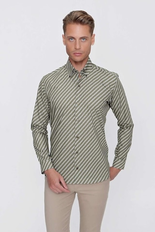 Efor G 1517 Slim Fit Haki Spor Gömlek Haki