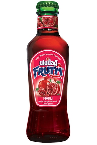 Uludağ Frutti Nar Aromalı Maden Suyu 200 Ml X 24 Adet