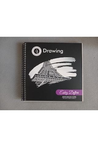 Dreamart Galery Eskiz Defteri 20x20 Cm 50 Yaprak Bej Renk Kağıt Spiralli Sert Kapak Karakalem Çizim Defteri