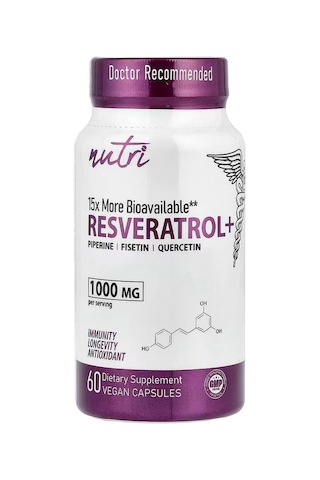 Nutri, Resveratrol+ Antioxidants 60 Vegan Capsules