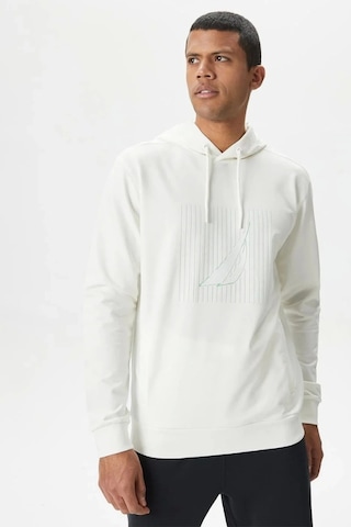 Nautica Nautıca Erkek Beyaz Standart Fit Sweatshirt Beyaz