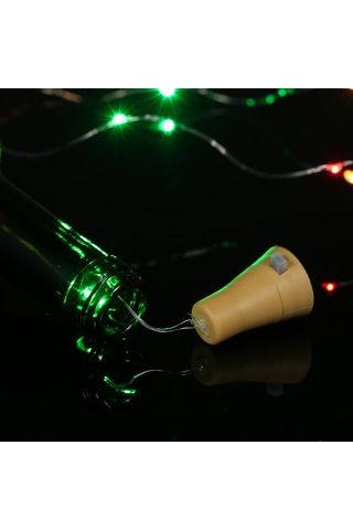 Tenfowee Güneş Enerjili Şişe Tutanak Lambası 3v 6w 1m 10led Ip65 Su Geçirmez Renkli Işık Dekoratif Aydınlatma Diğer