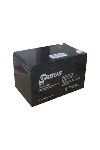 Orbus 12volt 12 Amper Agm Akü Ebatlar: 150x97x95mm