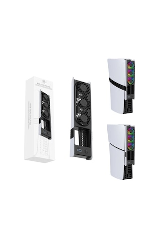 Ps5 Slim Ve Pro Uyumlu Rgb Li Soğutucu Fan Jys-p5228