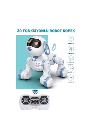 Uzaktan Kumandalı 30 Fonksiyon Akıllı İnteraktif Öğretici Robot Oyuncak Köpek Köpek Uzaktan Kumandalı 30 Fonksiyon Akıllı İnteraktif Öğretici Robot Oyuncak Köpek Köpek