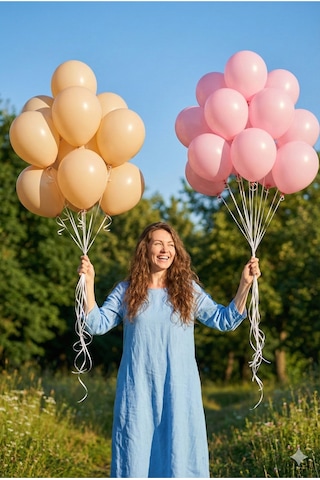 Pastel Balon 11 İnc 28 Cm Doğum Günü Parti Malzemeleri 10 Adet Pembe