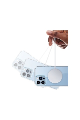 Bloomnest İphone Uyumlu 13 Pro İçin Magsafe Tpu Kılıf, Şeffaf Kırılmaz, Kolay Kullanım Diğer