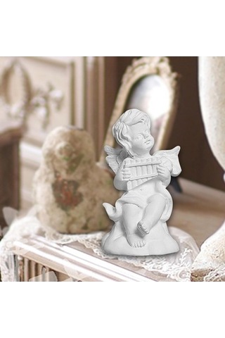 Lijinxu Küçük Melek Heykeli Reçine 3.5x3.5x6.5cm-flüt