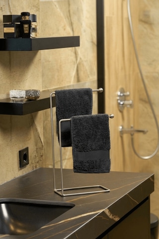 Mat Gümüş 2 Kollu Banyo Tezgah Üstü Havluluk Standı, Havlu Askılığı