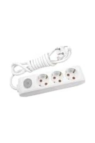 Multi-let 3lü Anahtar-topraklı Kablolu Ç.k 2m Priz