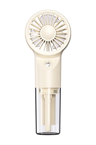 Sprey Fanı Su Yenileme Aleti Öğrenci Mini El Tipi Fan - Bej