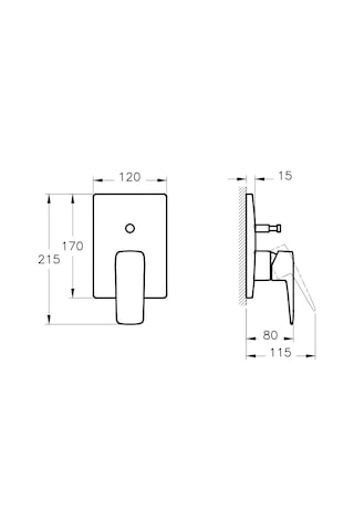 Artema Root Square Ankastre Banyo Bataryası Altın A4275223 Altın