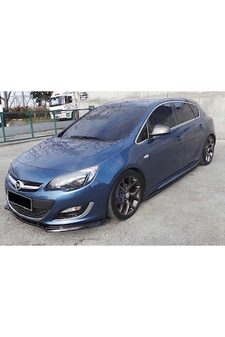 Opel Astra J Sedan Opc Yan Marşpiyel Seti Plastik 2 Adet Mat Siyah 2009-2015 Karlık+ek+bodykit