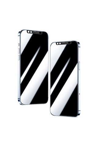 Apple Uyumlu iPhone 11 Pro Max Zore Secret Temperli Cam Ekran Koruyucu Siyah (502600046)