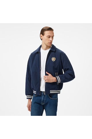 Tommy Hilfiger Tommy Jeans Crest Cord Letterman Erkek Mavi Ceket