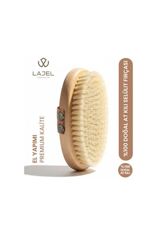 Lajel Premium %100 Doğal At Kılı Selülit Fırçası