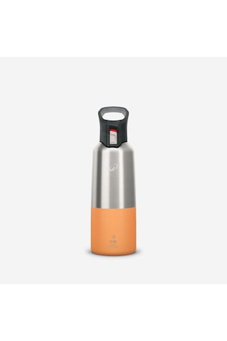 Quechua Outdoor Paslanmaz Çelik Termos - 0,8 L - Pratik Kapak - Turuncu - 900