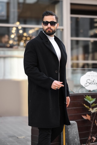 Erkek Kışlık Uzun Kaşe Kaban 001