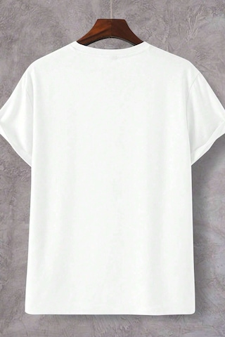 Erkek La California 1987 Baskılı Oversize Tshirt Beyaz