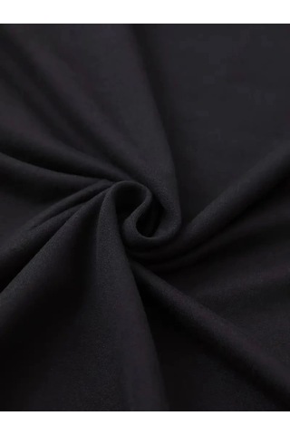 Cojans Baskılı Oversize Bisiklet Yaka T-shirt - Siyah Karışık