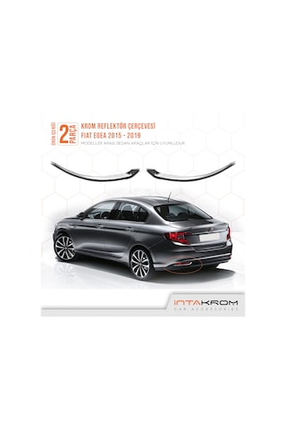 intakrom Fiat Egea Krom Reflektör Çerçevesi 2 Parça 2015 ve Üzeri - Sd N11.5711