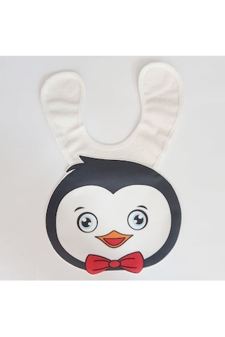 Penguenli Su Geçirmez Bebek Önlüğü Çok Renkli