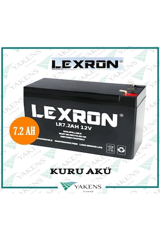 7.2 Ah 12v Kuru Akü Lexron