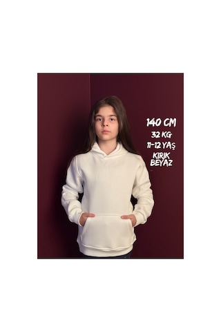 Pxm 3 Iplik Şardonlu Çocuk Kapşonlu Ve Kanguru Cepli Sweatshirt Günlük Kullanım Hoodie Beyaz Kırık Beyaz Kırık Beyaz Pxm 3 Iplik Şardonlu Çocuk Kapşonlu Ve Kanguru Cepli Sweatshirt Günlük Kullanım Hoodie Beyaz Kırık Beyaz Kırık Beyaz
