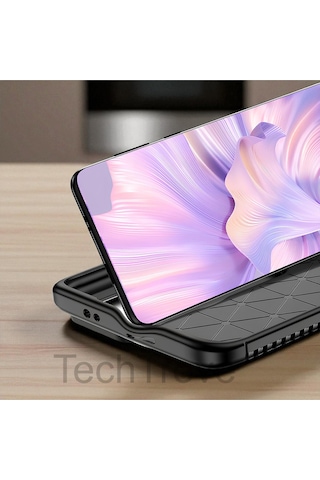 Xiaomi 15 Kılıf Kamera Korumalı Darbe Emici Karbon Fiber Desenli Kapak