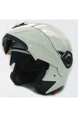 Free-M 961 Çeneden Açılır Kask Güneş Vizörlü (Beyaz)