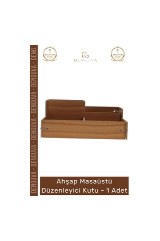 Ahşapdüzenleyici Ofis Çalışma Masası Organizer Kalemlik Bölmeli Doğal Şık Ahşap Masaüstü Düzenleyic Çok Renkli