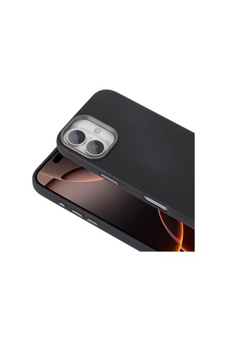 Apple Uyumlu iPhone 16 Plus Kılıf M-safe Şarj Özellikli Pu Deri Zore Adora Kapak Gri