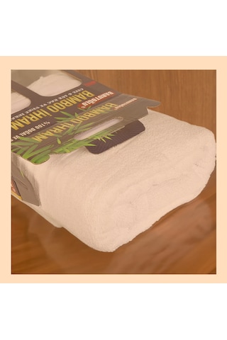 Barutoğlu Bambu İhram 1250 Gr. 2 Parça, Hafif, Ter Emici, İç Göstermez Beyaz