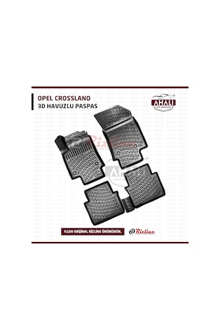 Rizline Opel Crossland 3D Havuzlu Paspas+Araç Kokusu