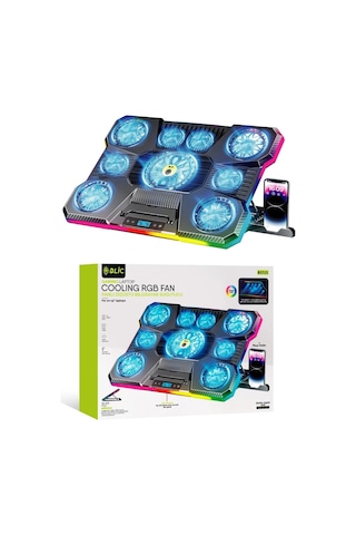Miaxtreme Dokunmatik Lcd Ekranlı Güçlü 2.400rpm Fanlı 14-19'' Tüm Modellerle Uyumlu Notebook Soğutucu Stand