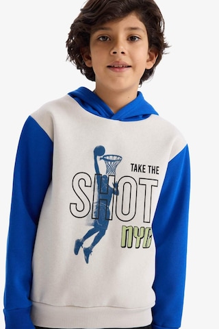 Defacto Erkek Çocuk Kapüşonlu Baskılı İçi Yumuşak Tüylü Sweatshirt G5651a825cwgr492 Gri-gr492