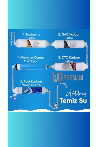 Pompalı Su Arıtma Cihazı 12 Litre 13 Aşamalı
