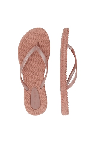 Ilse Jacobsen Misty Rose Cheerful02 - Pembe Düz Parmak Arası Terlik-6949 Pembe