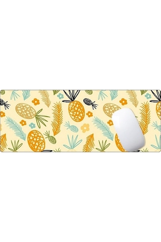 Ebitda 3 Yaratıcı Ananas Ofis Kauçuk Mouse Pad 900x400x5mm Ofis Masa Matı, Yumuşak Ve Kaymaz, Ofis Ve Ev İçin Uygun 3 Yaratıcı Ananas