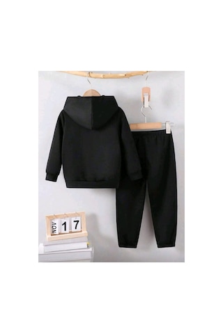 Stil X Sıx Seven Baskılı Erkek Çocuk Eşofman Takımı, 67 Tasarımlı Siyah-4